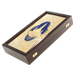 Нарды настольные из натурального камня лазурит и долерит Backgammon from Stone варинант исполнения - 13 | Loft Concept в Костроме