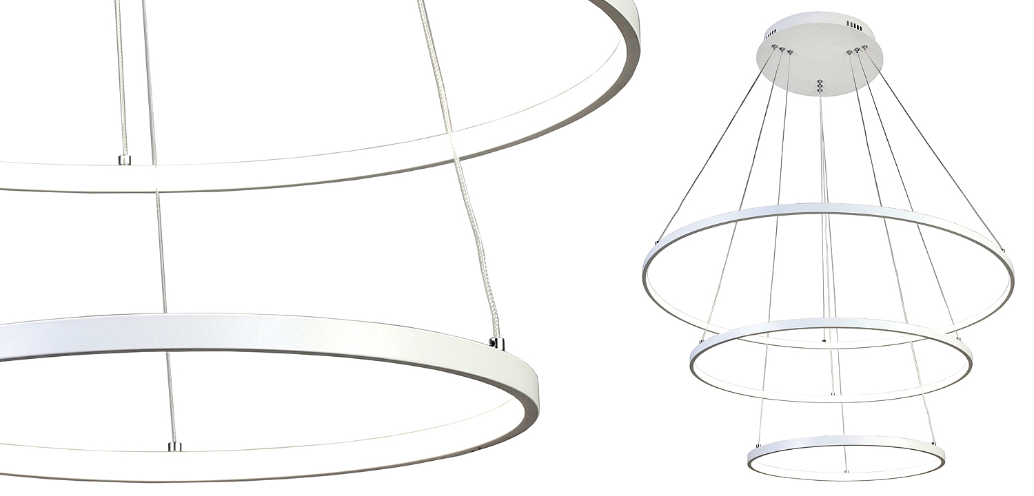 Люстра Ring Horizontal Trio white 80+60+40 Люстра Ring Horizontal Trio white 80+60+40 - Loft-Concept в Костроме