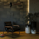 Гипсовая 3D Панель M-08 варинант исполнения - 2 | Loft Concept в Костроме