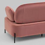Диван в велюровой обивке цвета пыльная роза COLOR BLOCK варинант исполнения - 7 | Loft Concept в Костроме