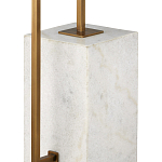 Торшер с прямоугольным абажуром на белом мраморном основании Asymmetry on Marble варинант исполнения - 2 | Loft Concept в Костроме