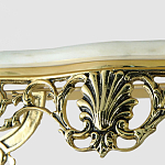 Консоль из бронзы с мраморной столешницей Bronze De Console варинант исполнения - 1 | Loft Concept в Костроме