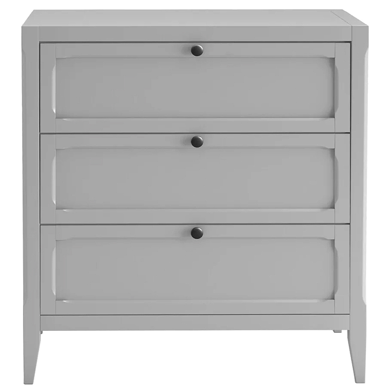 Комод с 3-мя ящиками серый Silva Grey Chest of Drawers Серый Комод с 3-мя ящиками серый Silva Grey Chest of Drawers Серый в Костроме | Loft Concept