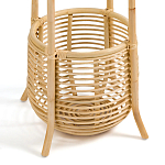 Напольная вешалка с корзиной из ротанга Trina Wicker Floor Hanger варинант исполнения - 5 | Loft Concept в Костроме