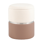 Пуф Mauldine с ящиком светло-коричневый с экокожей варинант исполнения - 1 | Loft Concept в Костроме