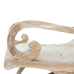 Кресло-качалка с мягкой обивкой из льна Ella Armchair beige варинант исполнения - 3 | Loft Concept в Костроме