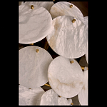 Люстра трехъярусная с подвесками из округлых элементов Cryptocrystalline Stone варинант исполнения - 3 | Loft Concept в Костроме