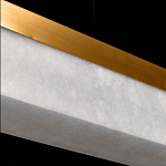 Подвесной светильник линейный из натурального камня Perfection of Geometry варинант исполнения - 6 | Loft Concept в Костроме