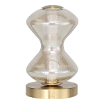 Настольная лампа светодиодная с волнообразным стеклянным плафоном Amphora of Light варинант исполнения - 2 | Loft Concept в Костроме