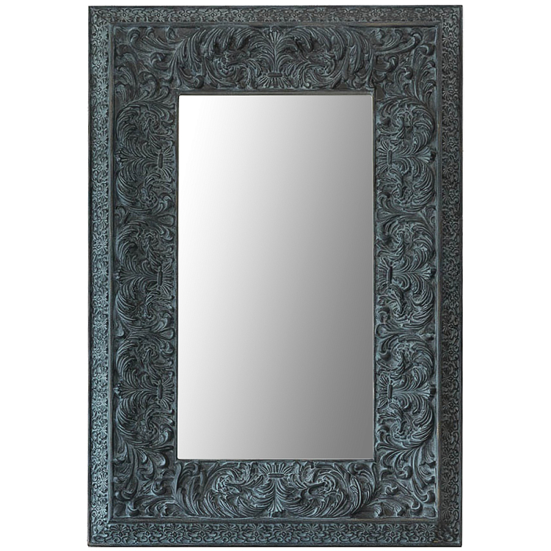 Настенное зеркало Benjamin Mirror Бирюзовый Темно-синий Настенное зеркало Benjamin Mirror Бирюзовый Темно-синий в Костроме | Loft Concept