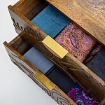 Прикроватная тумба с фактурным фасадом Termite варинант исполнения - 5 | Loft Concept в Костроме