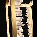 Настольная лампа прямоугольная с декоративными элементами в виде кристаллов Smooth Shine варинант исполнения - 3 | Loft Concept в Костроме