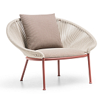 Дизайнерское уличное кресло с веревочной спинкой PETALO Armchair варинант исполнения - 2 | Loft Concept в Костроме