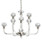 Люстра с 8-ю лампами и гранеными стеклянными плафонами Prism Gala варинант исполнения - 1 | Loft Concept в Костроме