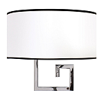 Бра с белым овальным абажуром с черной окантовкой Natural Concepts варинант исполнения - 1 | Loft Concept в Костроме