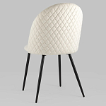 Мягкий стул в бежевом велюре Miruna Chair варинант исполнения - 5 | Loft Concept в Костроме