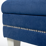 Мягкая банкетка с зоной для хранения Casket Blue варинант исполнения - 3 | Loft Concept в Костроме