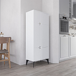 Комод белый с 4-мя дверцами на металлических ножках SPARK MULTIPURPOSE CABINET WHITE варинант исполнения - 3 | Loft Concept в Костроме