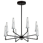 Люстра с прозрачными плафонами из стекла Umbrella варинант исполнения - 1 | Loft Concept в Костроме