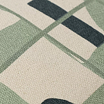 Подушка декоративная зеленого цвета с геометрическим рисунком Divine Abstractions варинант исполнения - 2 | Loft Concept в Костроме