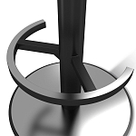 Барный стул вращающийся со спинкой и подлокотниками Douglas Rhombus Синий Велюр варинант исполнения - 4 | Loft Concept в Костроме