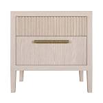 Прикроватная Тумбочка Primo с двумя ящиками Светлый дуб варинант исполнения - 7 | Loft Concept в Костроме