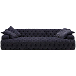 Трехместный диван темно-синий Campion Deep Blue Sofa варинант исполнения - 1 | Loft Concept в Костроме