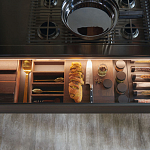 Кухонный гарнитур из массива дерева и камня HI-LINE 6 FRAME DOOR Dada Engenereed Kitchen варинант исполнения - 11 | Loft Concept в Костроме