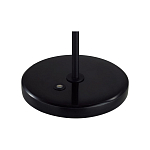 Настольная лампа черного цвета с круглым основанием и длинным прямым плафоном Trumpet tube варинант исполнения - 3 | Loft Concept в Костроме