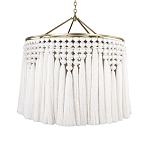 Люстра белая плетеная с кисточками Boho Tassel Chandelier варинант исполнения - 1 | Loft Concept в Костроме