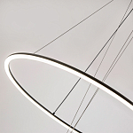 Светодиодная люстра Black LED Circle and Ball Lamp варинант исполнения - 5 | Loft Concept в Костроме