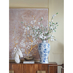 Ваза фарфоровая высокая с синими цветочными мотивами Independence варинант исполнения - 4 | Loft Concept в Костроме