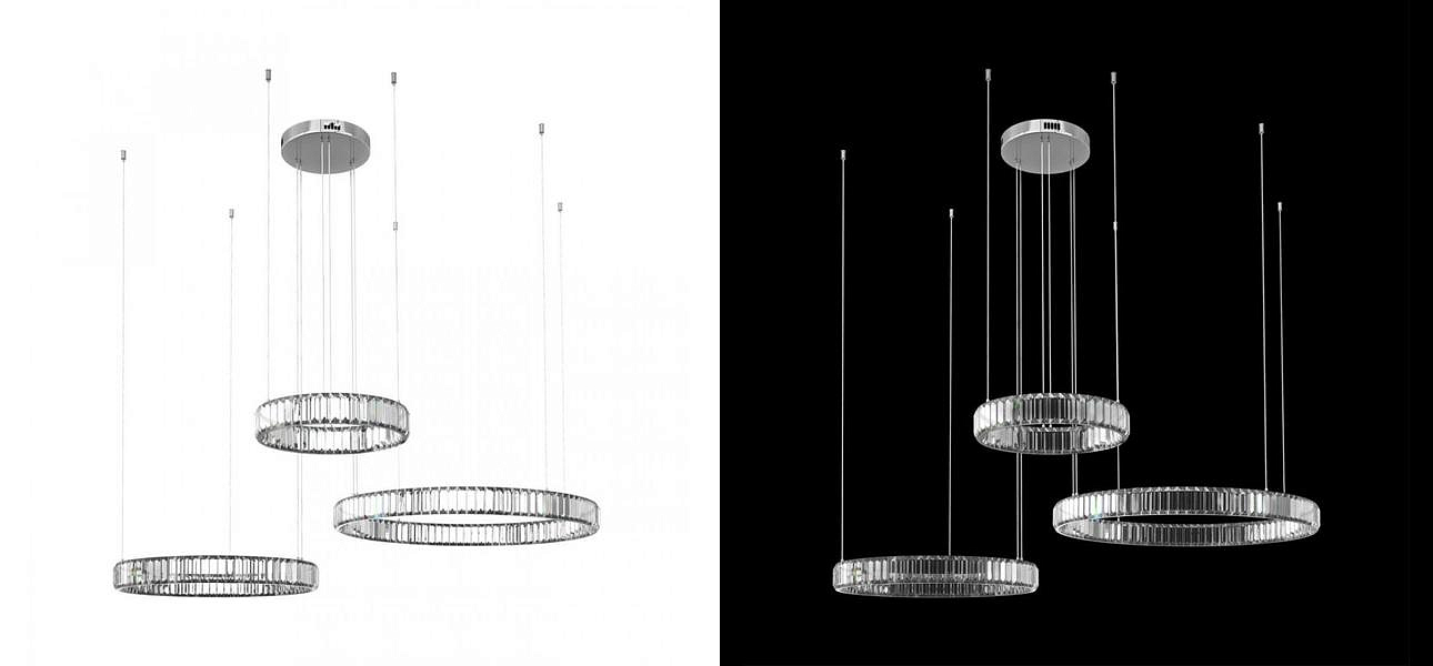 Люстра Триптих Crystal Ring Серебро Люстра Триптих Crystal Ring Серебро - Loft-Concept в Костроме