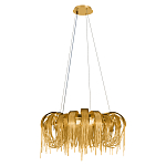 Люстра круглая подвесная с металлическими дугами и длинными цепочками 80 см Atlantis Chain варинант исполнения - 10 | Loft Concept в Костроме