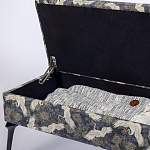 Банкетка с принтом из журавлей Crane варинант исполнения - 5 | Loft Concept в Костроме