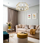 Люстра в форме шестиугольника с хрустальным декором Agace Crystal Chandelier варинант исполнения - 2 | Loft Concept в Костроме