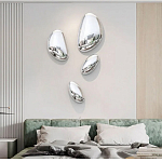 Абстрактная скульптура на стену в виде капли воды Water Outline варинант исполнения - 6 | Loft Concept в Костроме