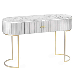 Консоль овальная на золотистых фигруных ножках Wall Console варинант исполнения - 1 | Loft Concept в Костроме