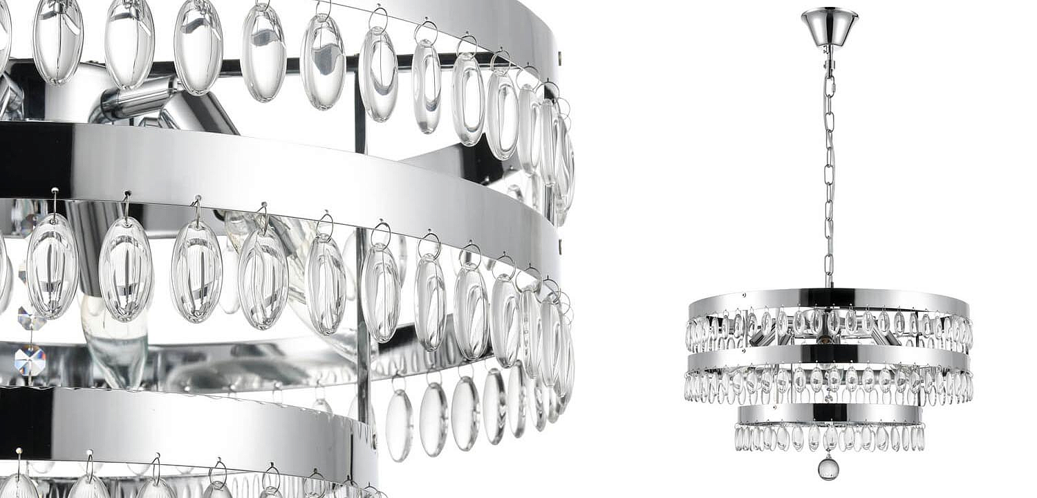 Люстра Oberon Chandelier chrome 50 Люстра Oberon Chandelier chrome 50 - Loft-Concept в Костроме
