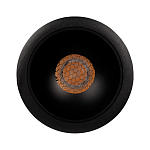 Встраиваемый спот светодиодный круглый черного цвета с углублением Ombra Lux  варинант исполнения - 2 | Loft Concept в Костроме
