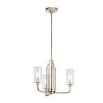  Люстра с прозрачными рифлеными цилиндрическими плафонами Kichler варинант исполнения - 9 | Loft Concept в Костроме