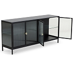 Сервант четырехдверный с рифленым стеклом The Keeper варинант исполнения - 2 | Loft Concept в Костроме