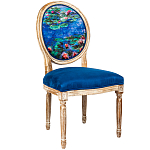 Стул из натурального бука с цветочным принтом Impressionism in Art варинант исполнения - 2 | Loft Concept в Костроме