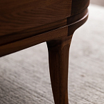 Кофейный стол овальный из дерева с 2-мя ящиками Coffee Walnut Table варинант исполнения - 10 | Loft Concept в Костроме