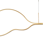 Подвесной светильник волнообразный изогнутый на двух тросах 103 см Spiral Lighting варинант исполнения - 2 | Loft Concept в Костроме