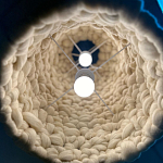 Вязаный подвесной светильник из шерсти Dome Wool Lamp  варинант исполнения - 5 | Loft Concept в Костроме