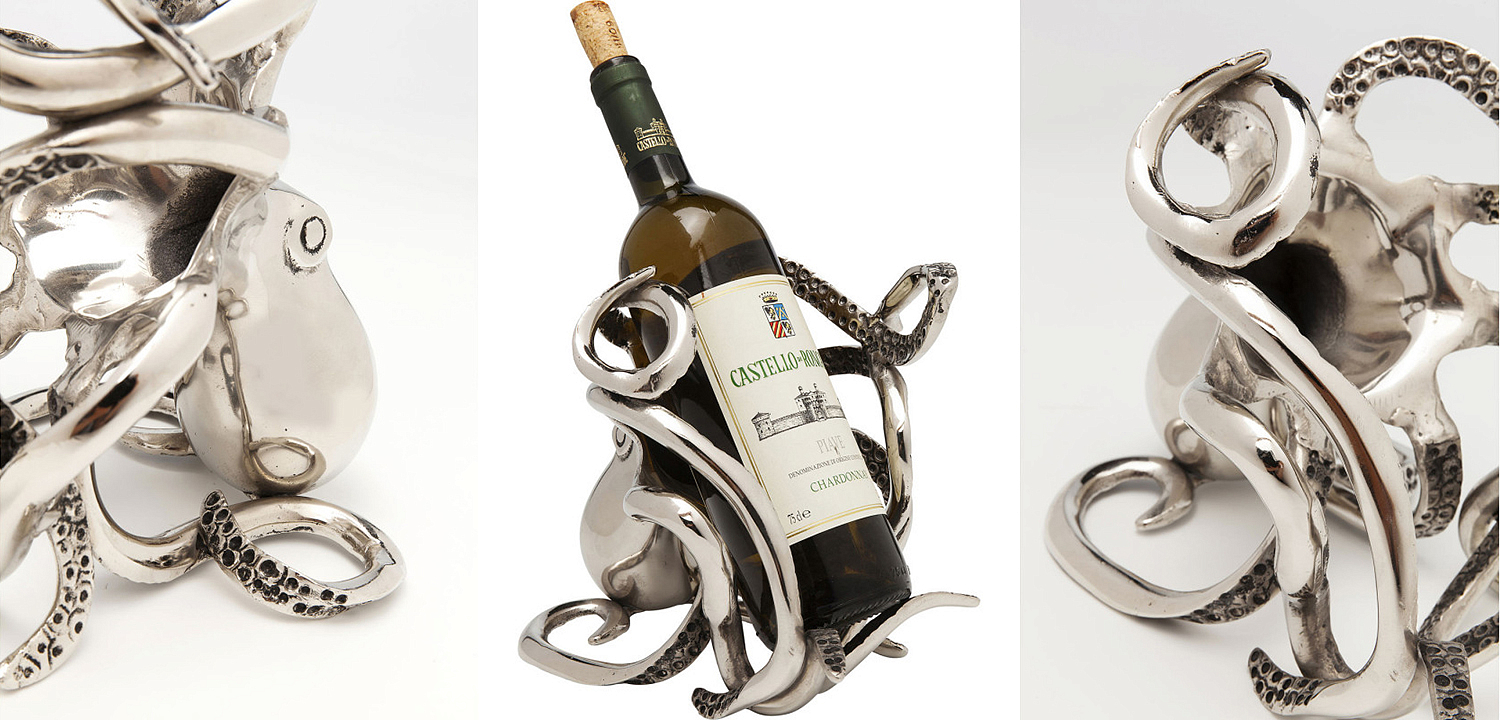 Держатель для бутылки Chrome Octopus Держатель для бутылки Chrome Octopus - Loft-Concept в Костроме