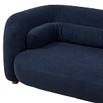 Дизайнерский двухместный диван с мягкими спинкой и подлокотниками синий Madelaine Sofa Blue варинант исполнения - 4 | Loft Concept в Костроме