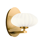  Бра с круглым плафон из матового белого стекла Kichler варинант исполнения - 1 | Loft Concept в Костроме