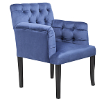 Кресло Addison Chic Armchair deep blue velour варинант исполнения - 1 | Loft Concept в Костроме